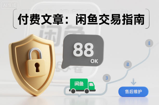 （12.8）付费文章：闲鱼交易指南，怎么才能降低被坑被马扁的概率