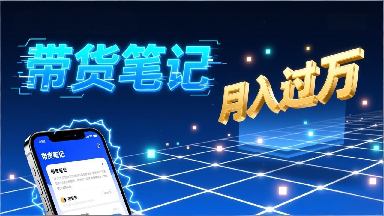 （26.1.27）小红书爆款笔记带货实战：拆解封面标题正文全要素，手把手教你单篇笔记带货月入过万