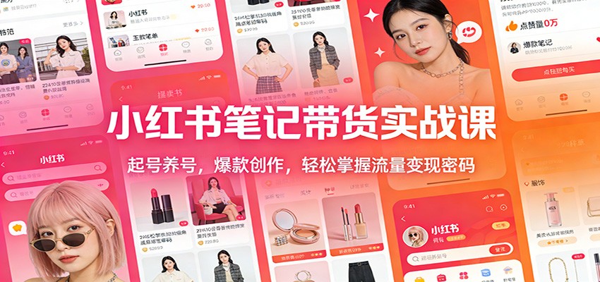 （26.1.27）小红书笔记带货实战课：起号养号，爆款创作，轻松掌握流量变现密码